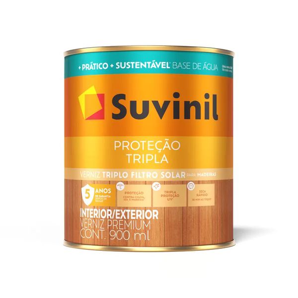 VERNIZ SUVINIL PROTEÇÃO TRIPLA (BASE ÁGUA) 900ML