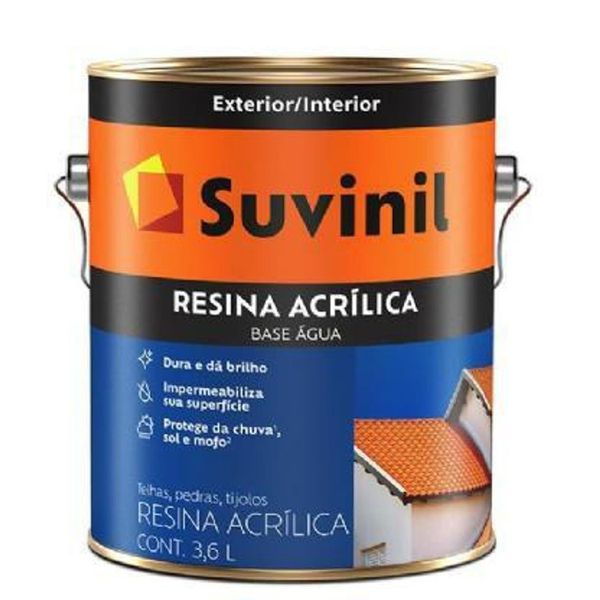 RESINA ACRILICA SUVINIL INCOLOR 3,6L BASE ÁGUA