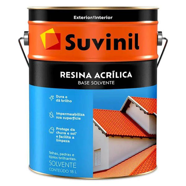 RESINA ACRILICA SUVINIL INCOLOR 18L BASE SOLVENTE