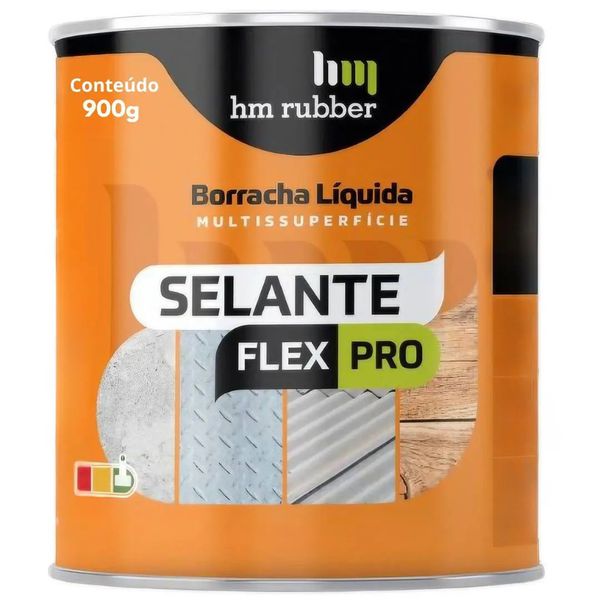 SELANTE FLEX PRO CINZA HM RUBBER 900G