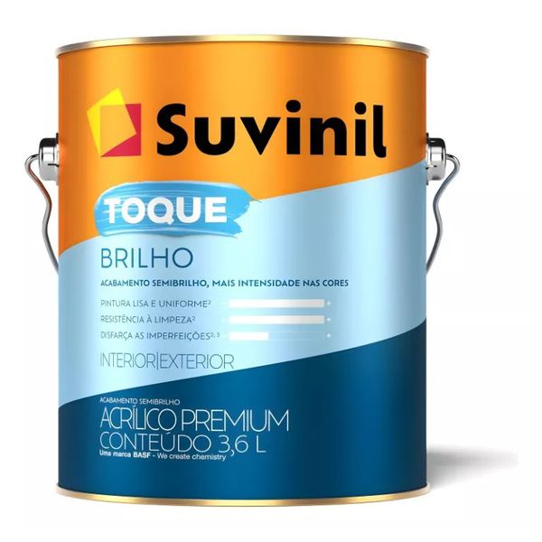 SUVINIL ACRÍLICO PREMIUM TOQUE BRILHO SEMI BRILHO BRANCO NEVE 3,6L