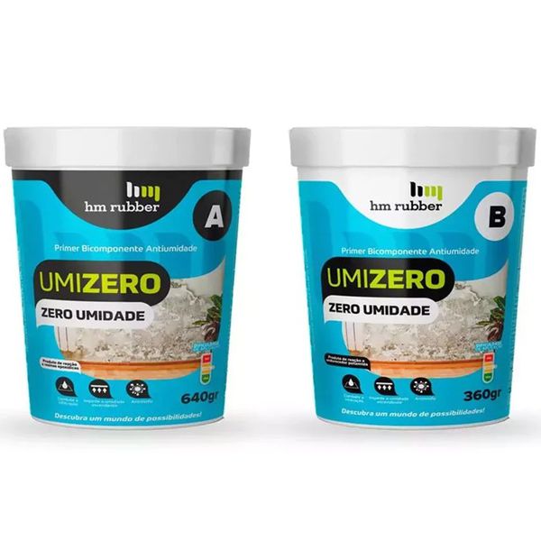UMIZERO KIT COMPOSTO A + COMPOSTO B HM RUBBER 1KG