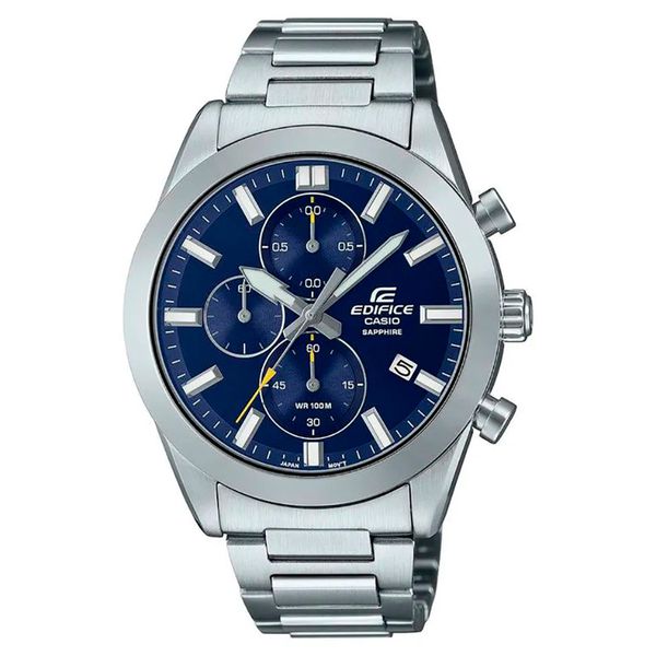 Relógio Edifice Aço Mostrador Azul - EFB-710D-2AVUDF - MICHELETTI JOIAS
