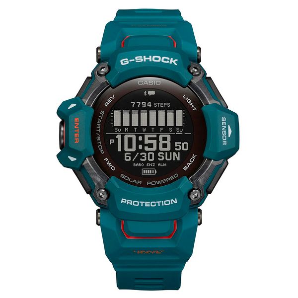 Relógio G-Shock Squad Digital Azul com Detalhe Rosa GBD-H2000-2DR