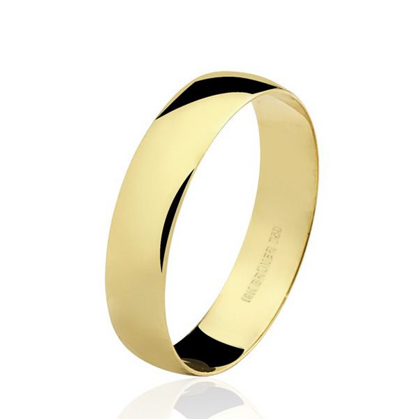 Aliança Unitária em Ouro 18K Bruner Tradicional 4,5 MM - 75.... - MICHELETTI JOIAS