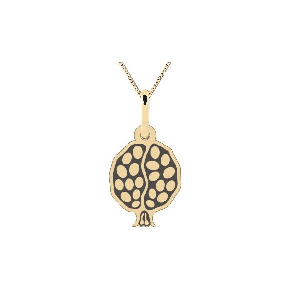 Pingente de Romã Personalizado Ouro 18K 