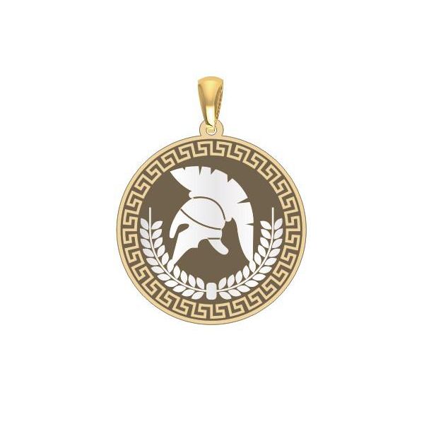 Pingente Personalizado Guerreiro de Esparta Ouro 18K - MIPer... - MICHELETTI JOIAS