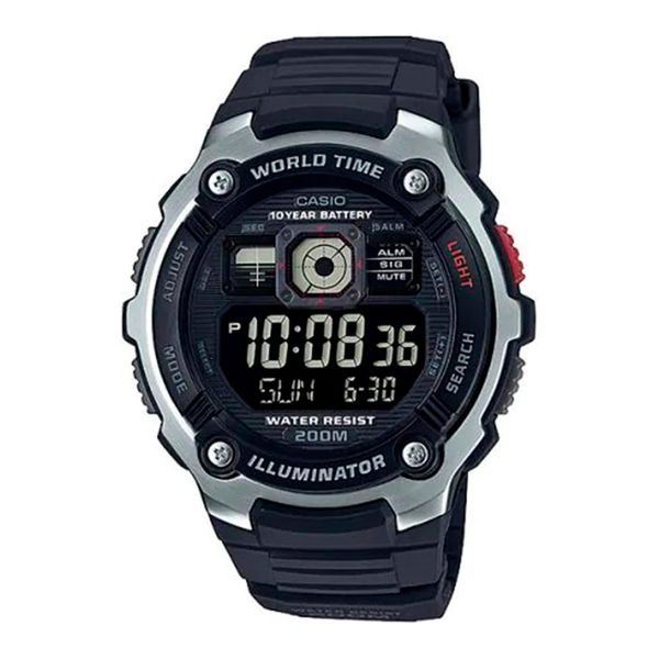 Relógio Casio Standart Hora-Mundi AE-2000W-1BVDF