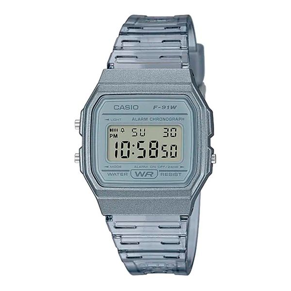 Relógio Casio Vintage Digital Cinza F-91WS-8DF - F-91WS-8DF - MICHELETTI JOIAS