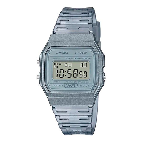 Relógio Casio Vintage Digital Cinza F-91WS-8DF