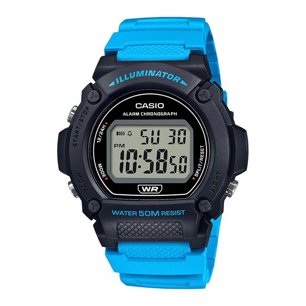 Relógio Casio Digital Standart Azul W-219H-2A2VDF