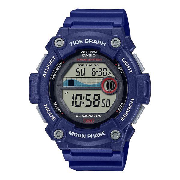 Relógio Casio Digital Azul Pulseira Borracha WS-1300H-2AV - ... - MICHELETTI JOIAS