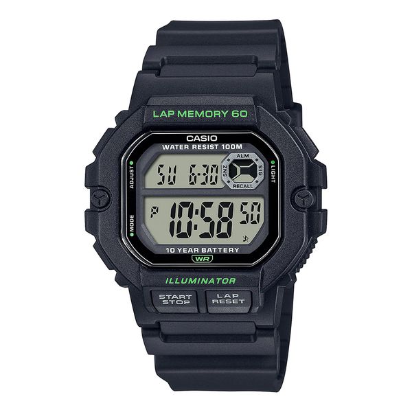 Relógio Casio Digital Preto Pulseira Borracha WS-1400H-1AVDF