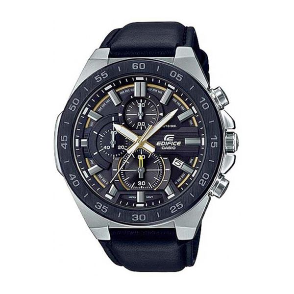 Relógio Casio Edifice Cronógrafo Couro EFR-564BL-1AVUDF