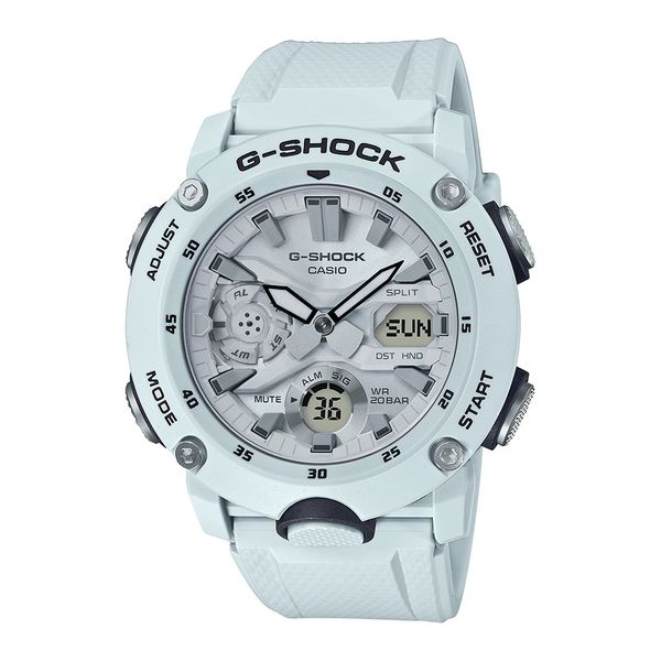 Relógio G-Shock Ana-Digi Linha GA-2000S Carbon Branco