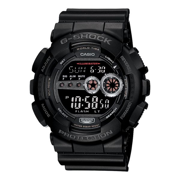 Relógio G-Shock Digital Preto com Negativo GD-100-1BDR