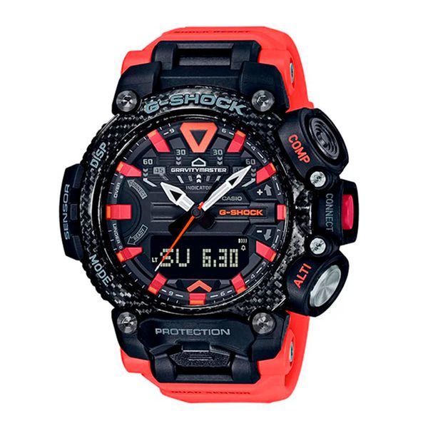 Relógio G-Shock Ana-Digi Linha GR-B200 Preto com Laranja