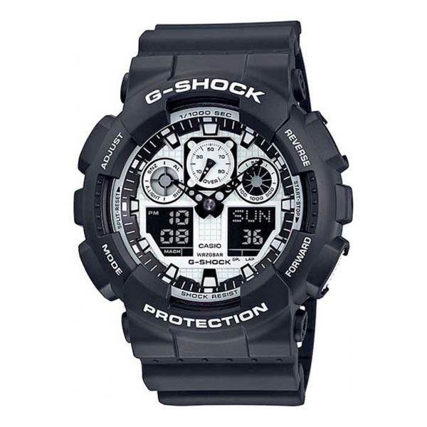 Relogio G-Shock Masculino AnaDigi GA-100BW-1ADR