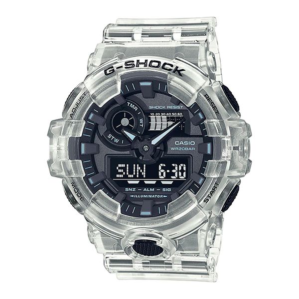 Relógio G-Shock AnaDigi Série Transparent Pack GA-700SKE-7A