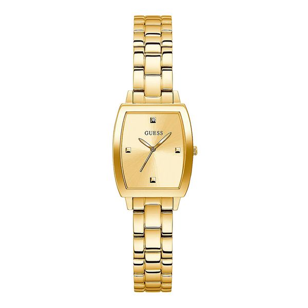 Relógio Guess Aço Analógico Dourado Com Pedras GW0384L2