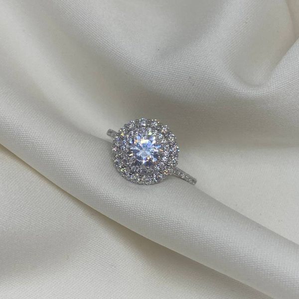 Anel em Prata 925 Chuveiro com Moissanites - MI30991 - MICHELETTI JOIAS