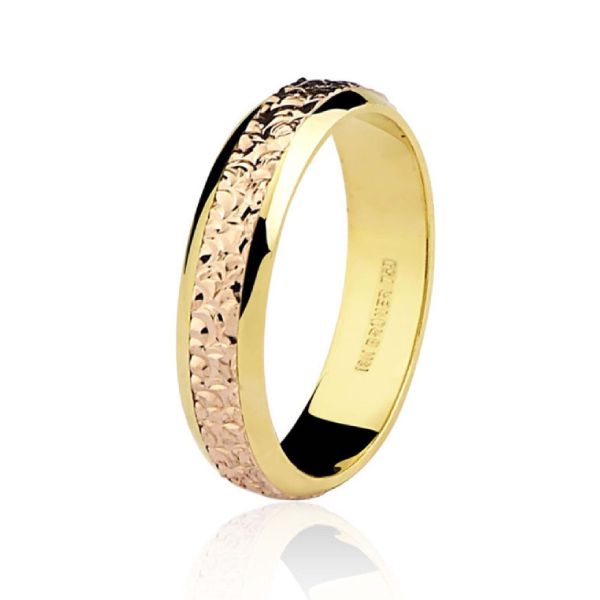 Aliança De Ouro 18k 4,90mm Bodas - 75.0350.02.0000 - MICHELETTI JOIAS