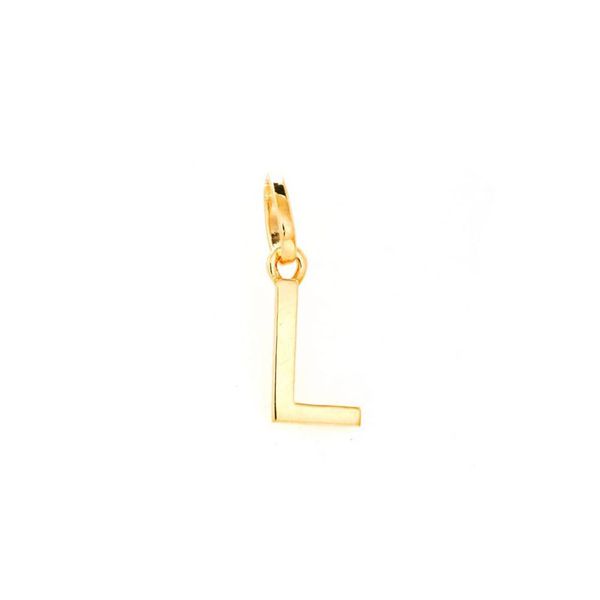 Pingente de Letra L Pequeno em Ouro 18K - MI30801 - MICHELETTI JOIAS