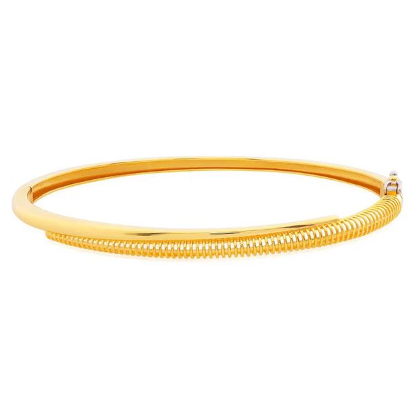 Bracelete Tubular em Ouro 18K com Detalhe em Filigrana - MI... - MICHELETTI JOIAS