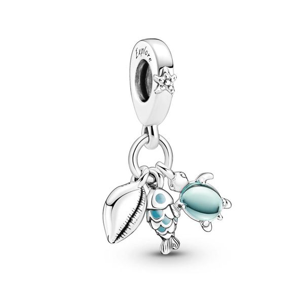 Charm Pandora Pendente Peixe Tartaruga Marinha Concha - 791... - MICHELETTI JOIAS