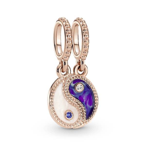 Charm Pandora Ouro Rosé Pendente Divisível Yin e Yang - 7800... - MICHELETTI JOIAS