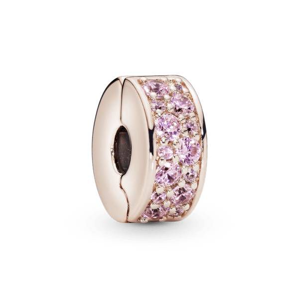 Clipe Pandora Rose Elegância Rosa - 781817PCZ - MICHELETTI JOIAS