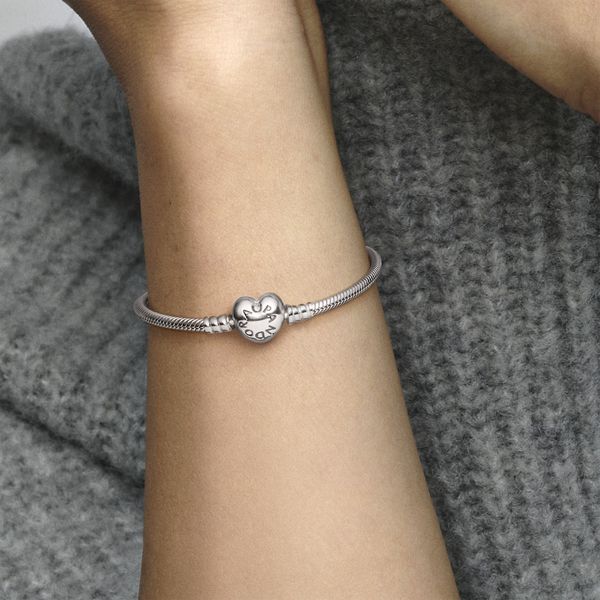 Bracelete Pandora Com Fecho De Coração