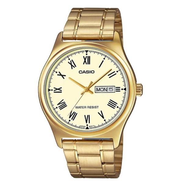 Relógio Casio Analógico Dourado MTP-V006G-9BUDF - MTP-V006G-... - MICHELETTI JOIAS
