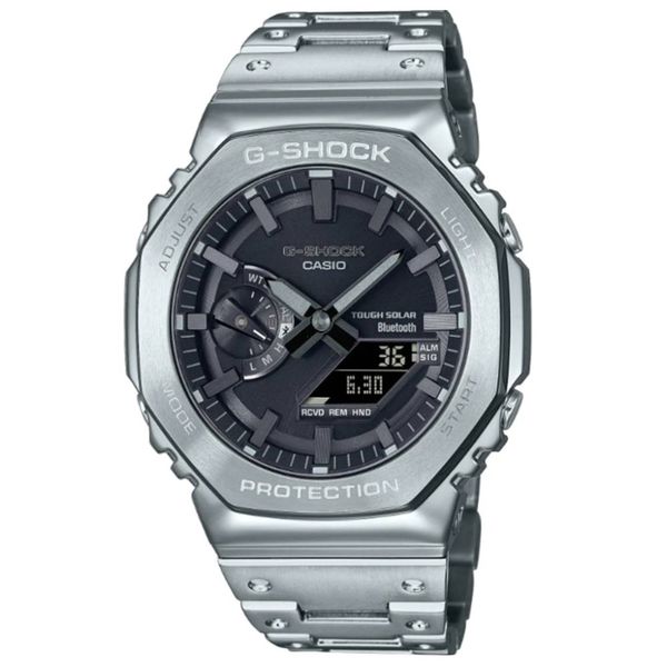 Relógio Casio G-Shock Aço Solar Tough e Bluetooth - GM-B210... - MICHELETTI JOIAS