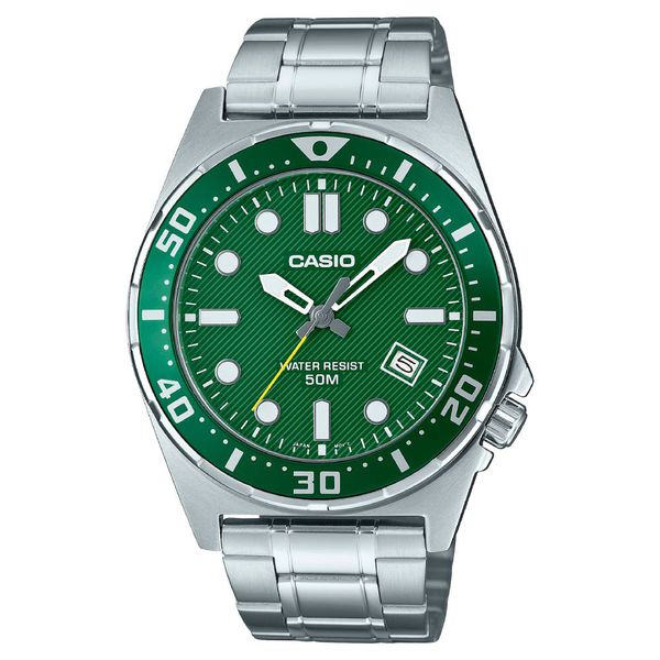 Relógio Casio Masculino Middle East & África Analógico Verde... - MICHELETTI JOIAS