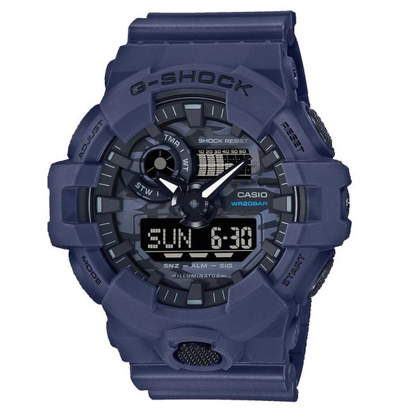 Relógio Casio G-Shock Ana-Digi Azul GA-700CA-2ADR - GA-700CA... - MICHELETTI JOIAS
