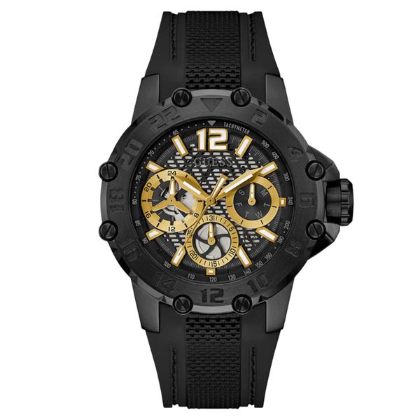 Relógio Guess Masculino Multifunção Silicone Preto - GW0640G... - MICHELETTI JOIAS
