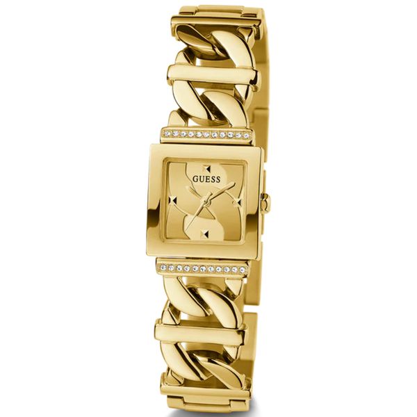 Relógio Guess Feminino Quadrado Corrente Dourado - GW0603L2 - MICHELETTI JOIAS