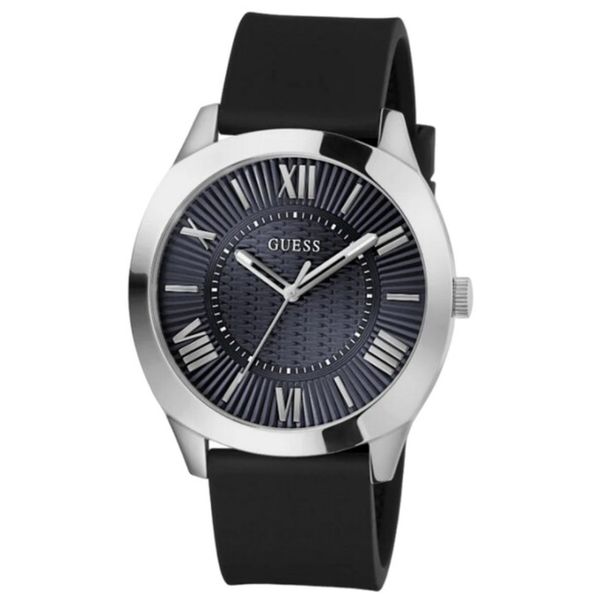 Relógio Guess Masculino Aço Pulseira Silicone - GW0728G1 - MICHELETTI JOIAS
