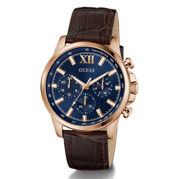Relógio Guess Masculino Multifunção Couro Marrom - GW0901G3... - MICHELETTI JOIAS