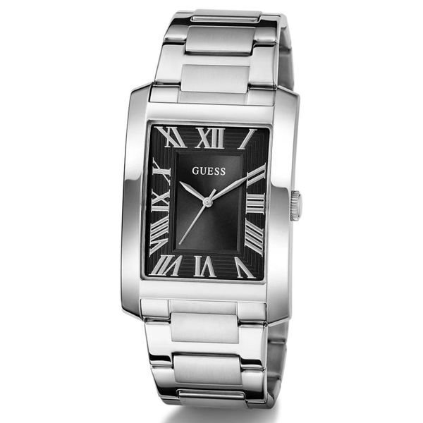 Relógio Guess Masculino Retangular Mostrado Preto - GW0896G1 - MICHELETTI JOIAS