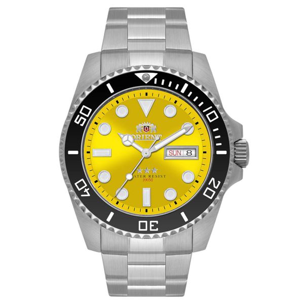 Relógio Orient Masculino Diver com Amarelo - NH3SS011 - MICHELETTI JOIAS