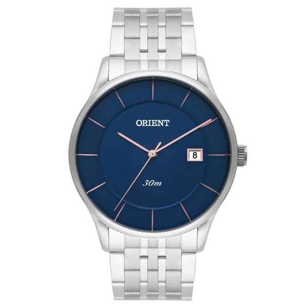 Relógio Orient Masculino Eternal Analógico Mostrador Azul -... - MICHELETTI JOIAS