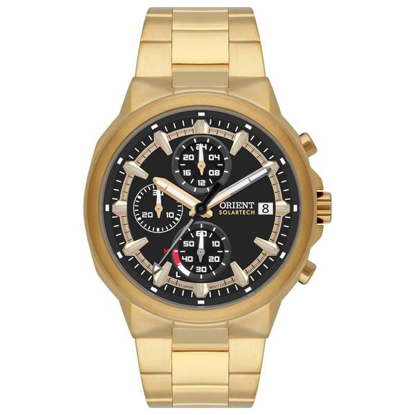 Relógio Orient Neo Sport Cronógrafo Dourado com Preto - MGSS... - MICHELETTI JOIAS
