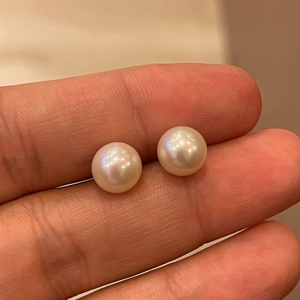 Brinco Solitário de Pérola 8,3mm em Ouro 18K - MI6777 - MICHELETTI JOIAS