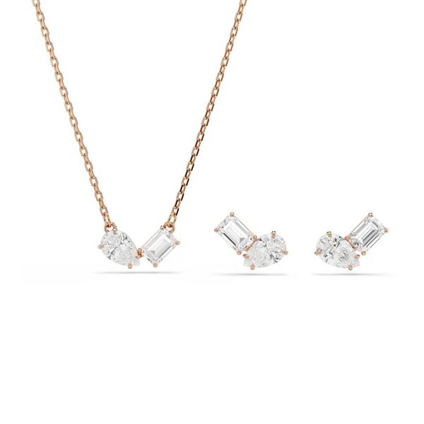 Conjunto Swarovski Mesmera Rosé Brinco e Colar 5734246 - 573... - MICHELETTI JOIAS