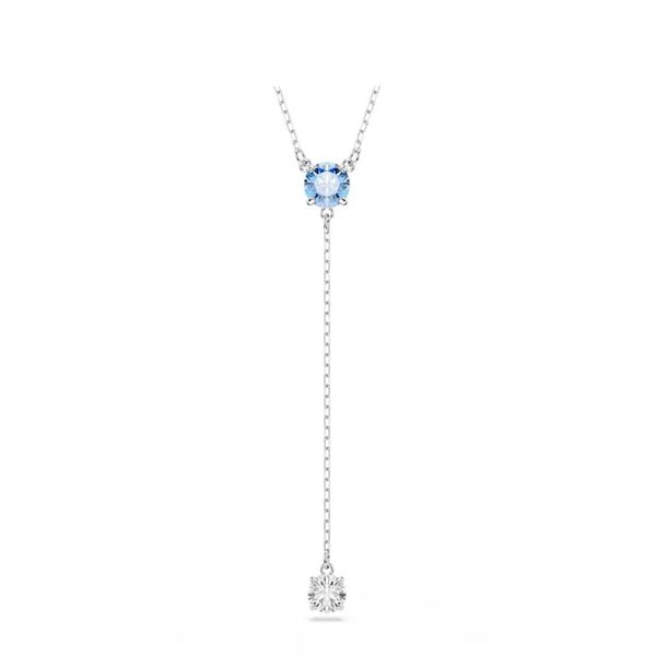 Colar Swarovski Y Stilla com Pedra Azul e Branca 5734249 - 5... - MICHELETTI JOIAS