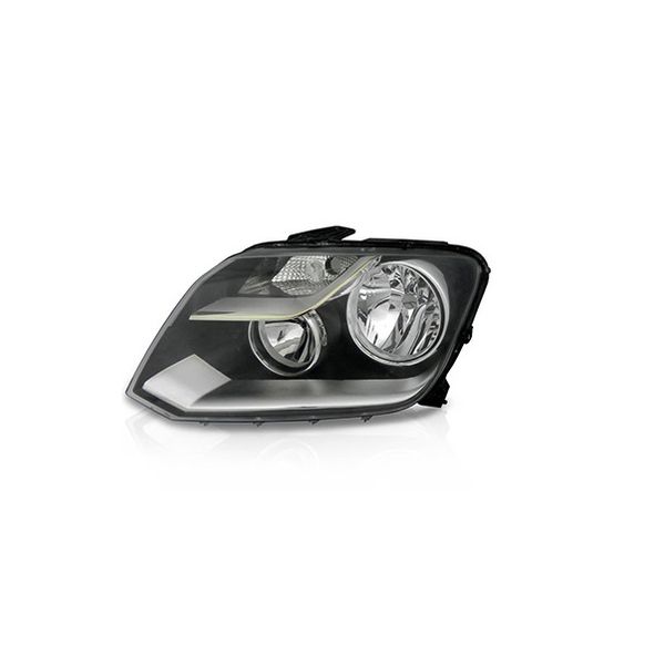 Farol da Amarok 2010 a 2016 - Esquerdo (Mascara Metalizada) 