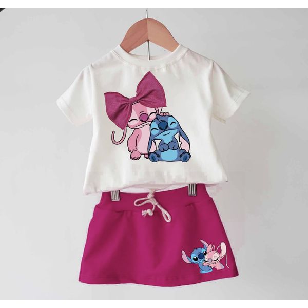 Conjunto Stitch e angel 