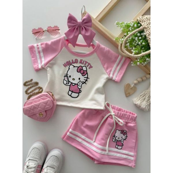 Conjunto Hello Kitty Rosa 